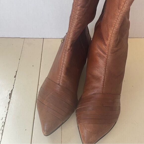 BRAZILIAN Leather Lace UP Women's Boots Size 6 Joseph A Griffin Collection - Picture 2 of 15